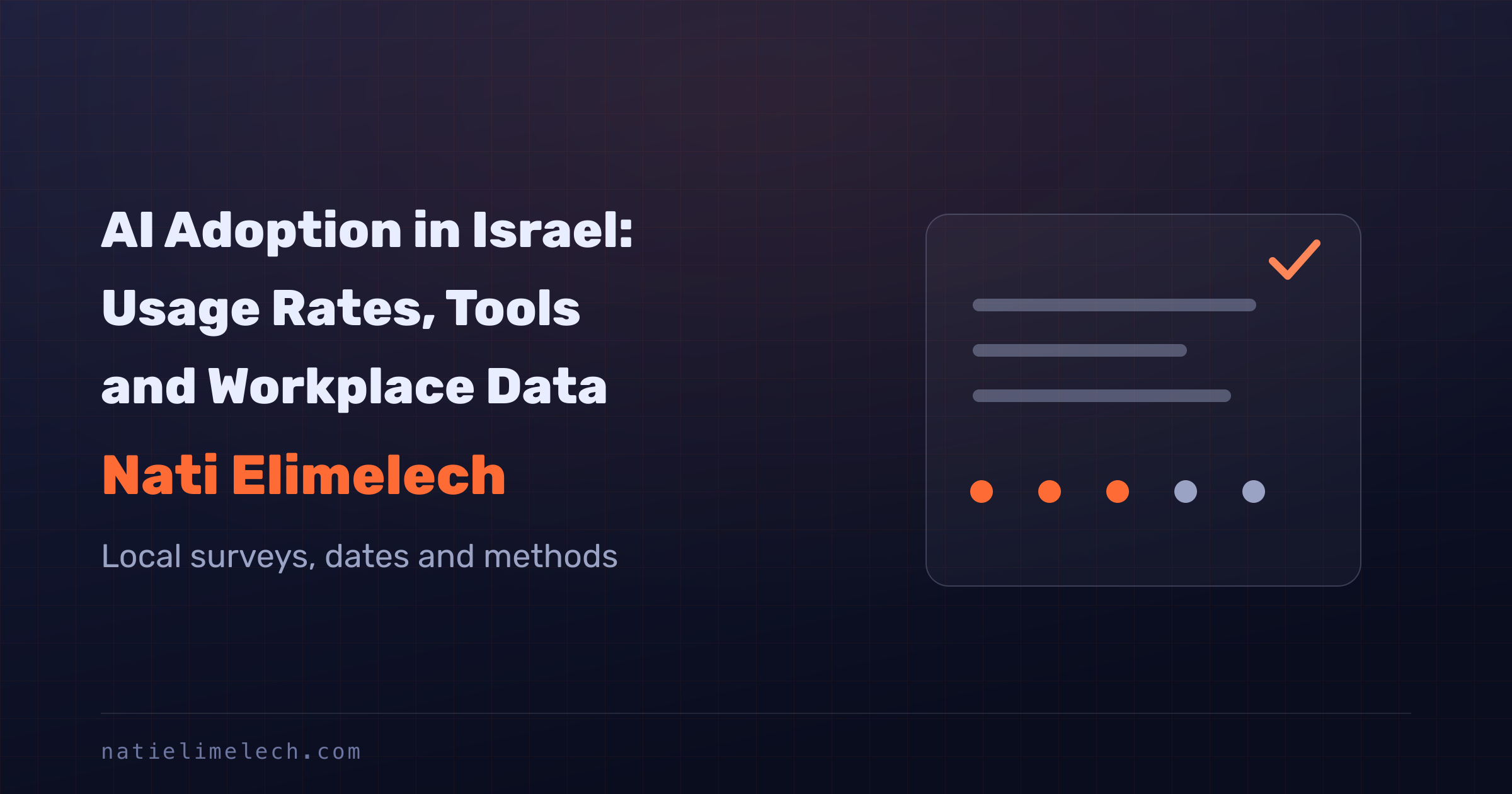 AI Adoption in Israel: Usage Rates, Tools and Workplace Data