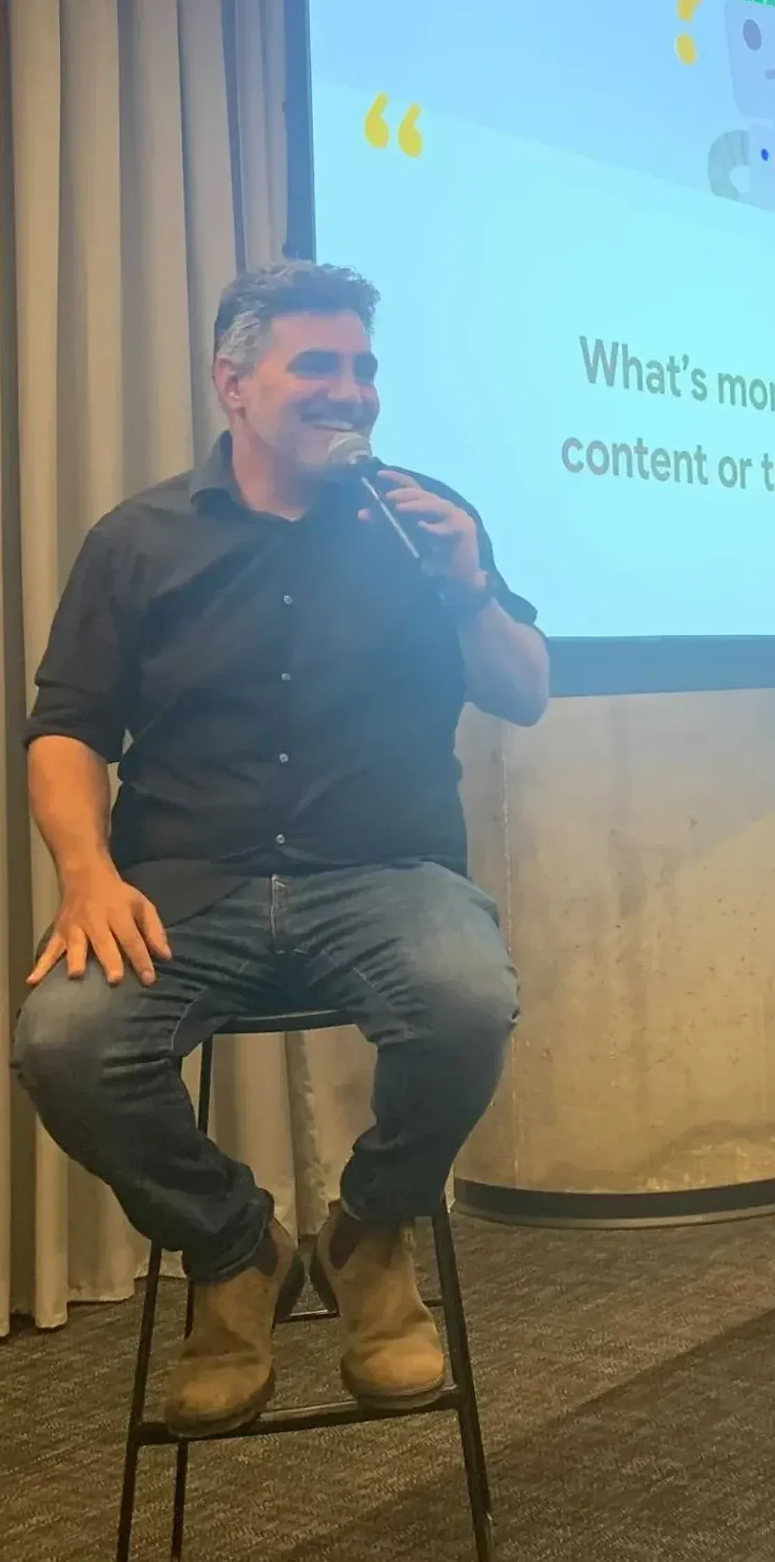 Nati Elimelech on the Google Search Central Live panel in Tel Aviv