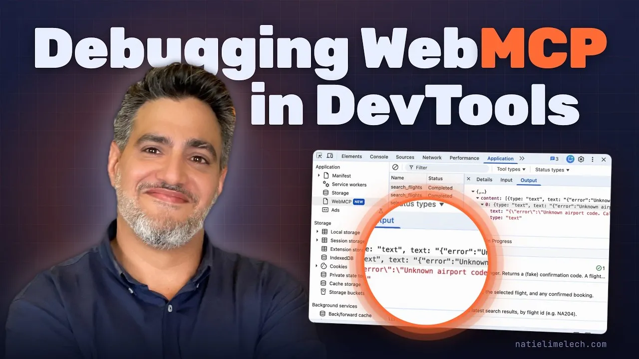 Debugging WebMCP tools in Chrome DevTools